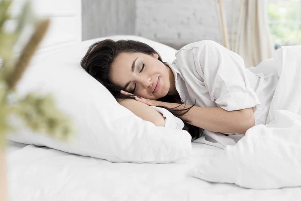 Women Sleeping on Side Sleeper Pillow