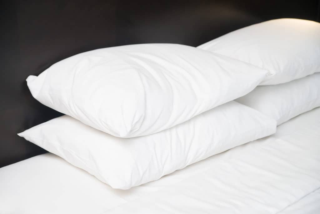 Four White Pillows