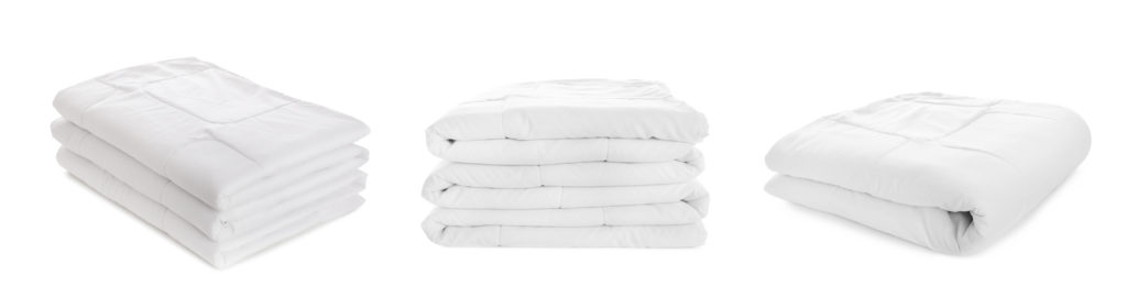 White Folded Blankets