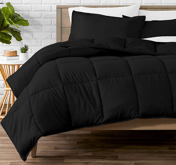 Bare Home Black Comforter Set