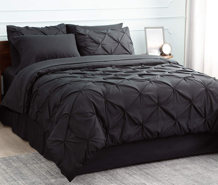 Bedsure Black Comforter Set