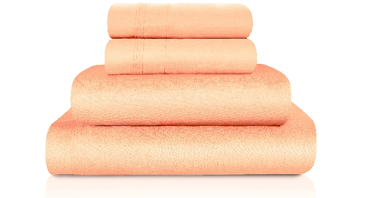 Superior Egyptian Cotton 1500 TC Deep Pocket Sheet Set in Dusted Rose 