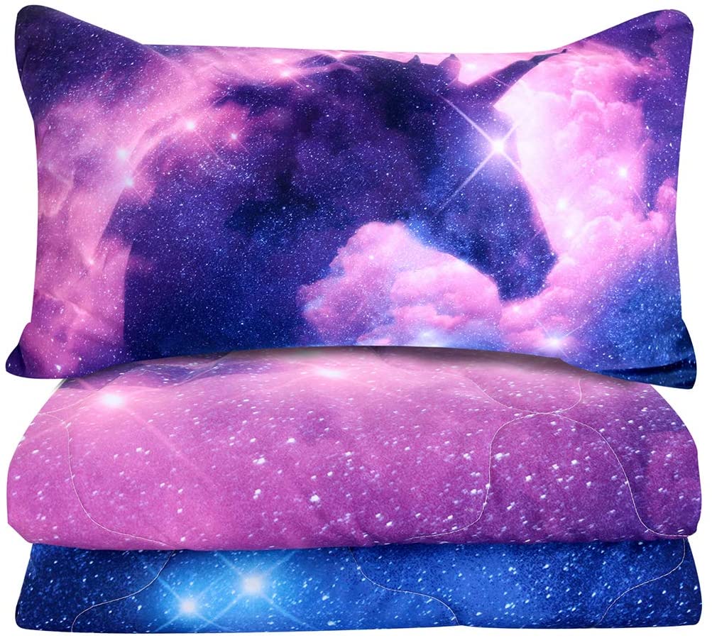 galactic unicorn comforter set